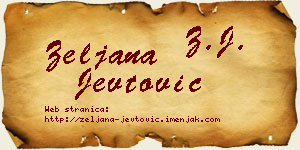 Željana Jevtović vizit kartica